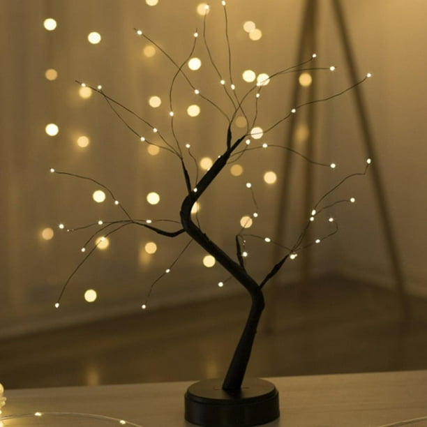 Zerofeel LED Desk Tree Lamp, Desk Table Decor 108/36 LED Head Lights for Home,Bedroom, Indoor