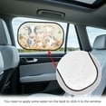 thumbnail image 4 of Yuyamidu Cow Family Car Window Shades for Side Window 2 PCS Sunflower Car Window Sun Shades Bee Car Rear Window Shade for Kids Car Window Sun Protection Auto Accessories, 4 of 7
