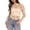Beige, variant on Women Lace Long Sleeve Floral Elegant Crop Top Mesh Hollow Out Mock Neck Tight Blouse for Party Night Out Club Cocktail, Black L