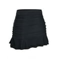 thumbnail image 2 of Hilor Women's Skirted Bikini Bottom High Waisted Swim Bottom Shirred Ruffle Swim Skirt, 2 of 7
