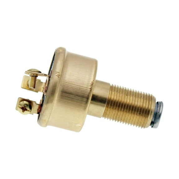KarParts360 Starter Switch | Metal | Brass | Silver Switch | Single Pole | 15 Amperage | Rotary Switch Actuation