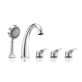 thumbnail image 3 of Walk-in Bathtub 28 in. x 52 in. Luxury Whirlpool Massage and Faucet Set (White) (Right Drain), 3 of 5