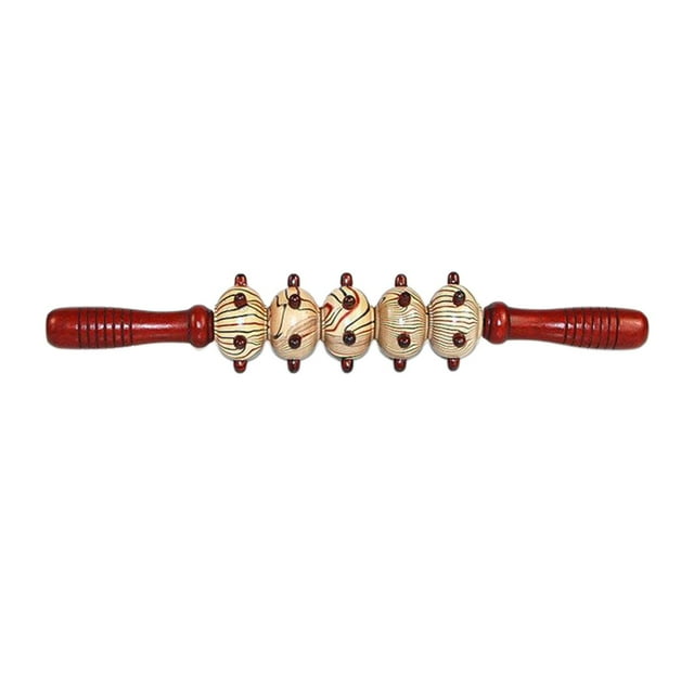 Rodillo de Masaje de Madera Jinwen Herramienta Manual Portátil 5 Ruedas