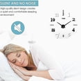 thumbnail image 4 of Reloj de pared grande sin marco 3D de 47 pulgadas, compatible con sala de estar, dormitorio, oficina, 4 of 5