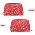 thumbnail image 3 of Picia Beef2 Print Leather Makeup Bag Make Up Bag Travel Toiletry Bag for Her Girlfriend Teacher Teen Girl Gifts, 3 of 8