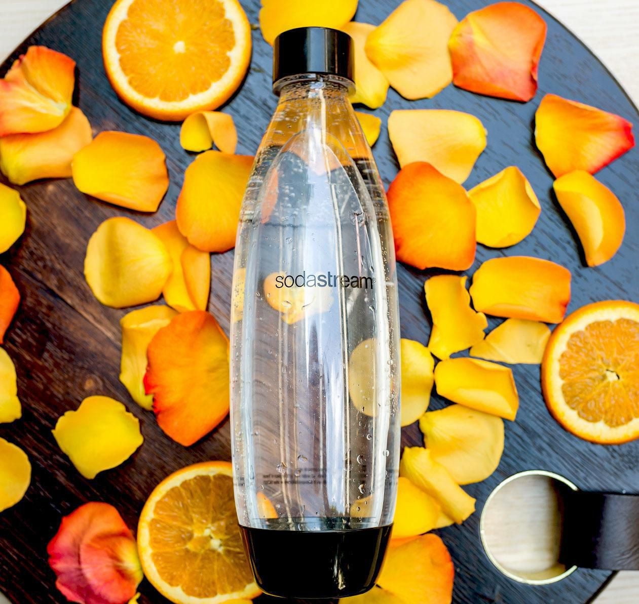 SodaStream 1L Fuse Carbonating Bottle Black, 3PK