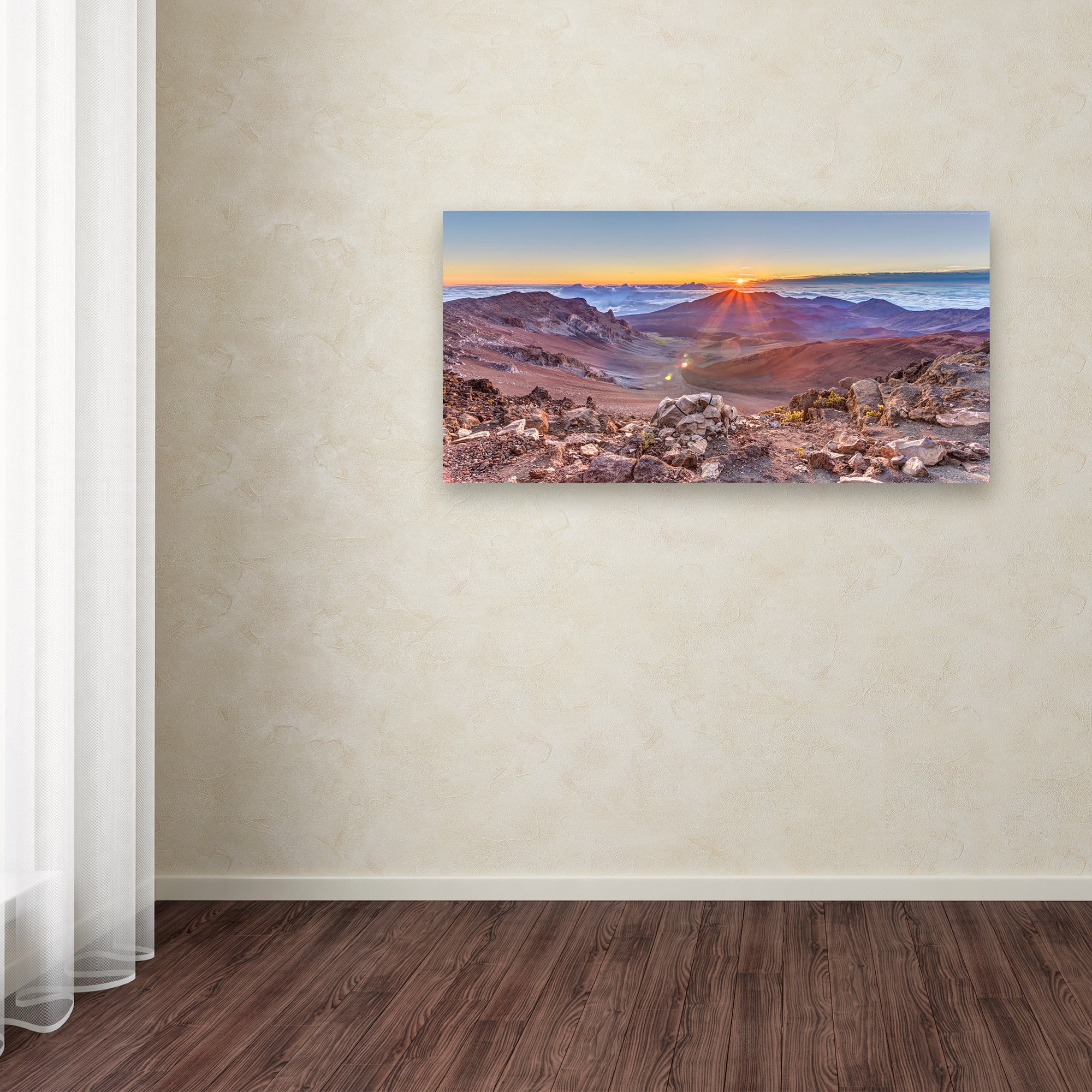 Trademark Fine Art 'Haleakala Sunrise' Canvas Art by Pierre Leclerc