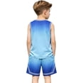 thumbnail image 7 of Tiijoy Boys Athletic Tracksuit Sports Outfits Gradient Tank Top Shorts Set, Sizes 3-4, 7 of 7