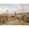 thumbnail image 3 of Elias Pieter van Bommel 24x19 Black Modern Framed Museum Art Print Titled - View of Buda, 3 of 5