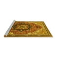 thumbnail image 2 of Ahgly Company Machine Washable Indoor Rectangle Oriental Yellow Industrial Area Rugs, 6' x 9', 2 of 4