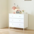 thumbnail image 5 of White 4-Drawer Wooden Kids Dresser 35.4" Wide, 5 of 12