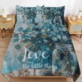 thumbnail image 6 of 3 Pcs Soft Bedding Set, Includes 1 Duvet Cover with Zipper And 2 Pillow Shams,Retro Country Oil Painting King(102"×90"), 6 of 8