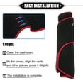 thumbnail image 7 of Unique Bargains 1PC Car Dashboard Cover Compatible for Hyundai Veloster 2012-2017 Protective Polyester Black Red, 7 of 7