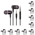 thumbnail image 3 of Methold Auricular con cable In-Ear Reducción de ruido Auriculares para teléfono móvil Negro + Rosa negro + rosa 10piezas, 3 of 6