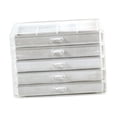 thumbnail image 3 of Organizador de almacenamiento de joyas de 5 capas de acrílico de escritorio elegante a prueba de polvo para madres Gris, 3 of 9