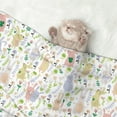 thumbnail image 2 of Pofeuu Flower Rabbit Print Puppy Blanket,Dog Blankets,Pet Blanket Cozy Cat Blankets for Indoor Cats, Fuzzy Pet Blanket for Kitten Doggy Dog Blankets-Small, 2 of 8
