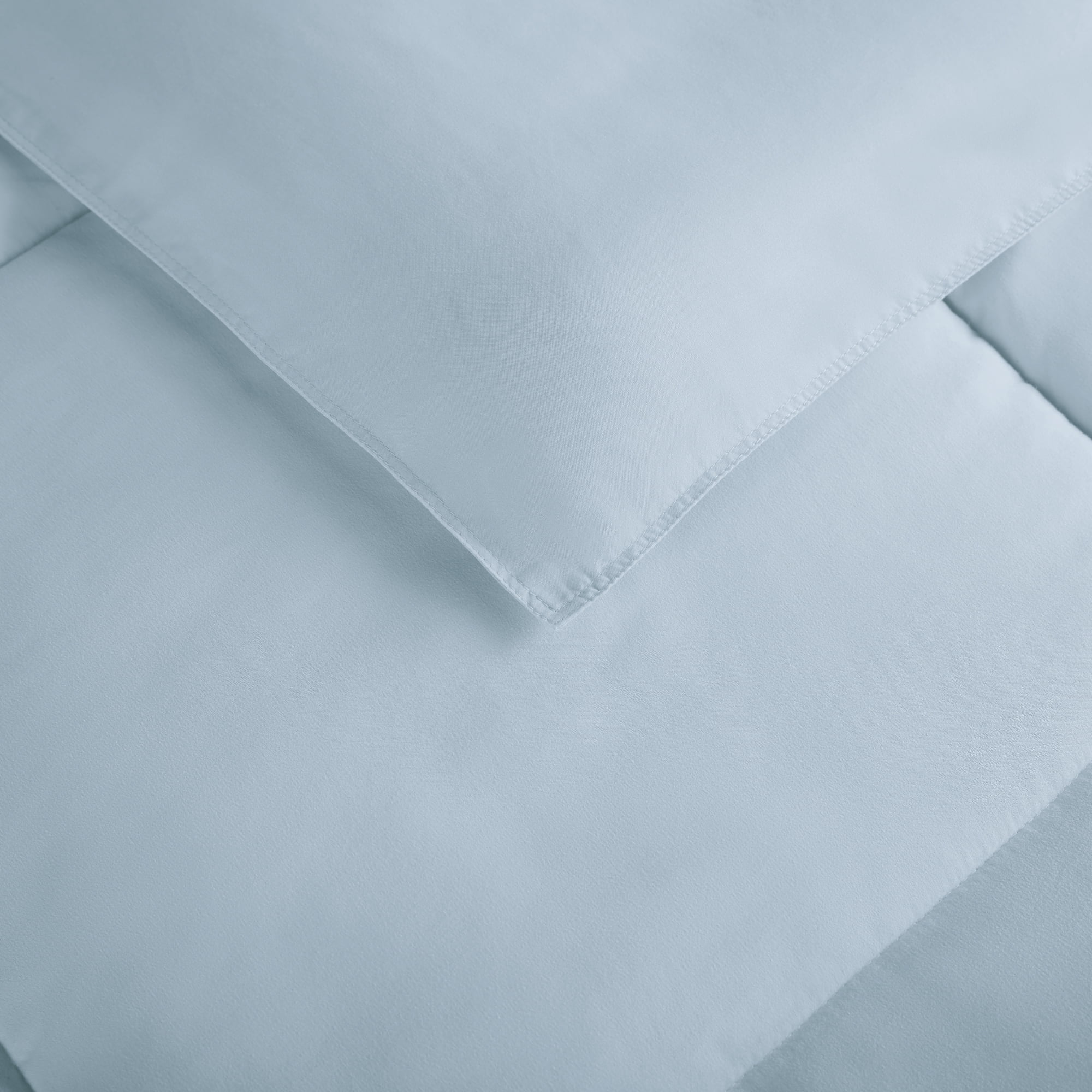 Serta Simply 2-Piece Clean Antimicrobial Light Blue Comforter Set, Twin XL