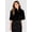 Black, variant on Faux Fur Cropped Cape - White, 12