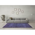 thumbnail image 3 of Ahgly Company Indoor Rectangle Abstract Blue Modern Area Rugs, 6' x 9', 3 of 4