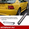 thumbnail image 4 of GTINTHEBOX Clear Lens Rear Bumper White LED Side Marker Lights For 1999-2004 Ford Mustang, 4 of 10