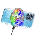 thumbnail image 1 of Enfriador para teléfono TRILINK con ventiladores dobles, LED RGB y pantalla de temperatura, 1 of 7