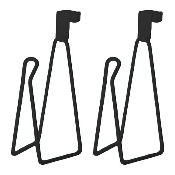 LAMIRO Over The Tank Toilet Paper Holder,2 Pack Black Toilet Paper Roll Holder Stand,Metal Tissue Holder for Bathroom Organizers and Storage