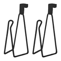 LAMIRO Over The Tank Toilet Paper Holder,2 Pack Black Toilet Paper Roll Holder Stand,Metal Tissue Holder for Bathroom Organizers and Storage