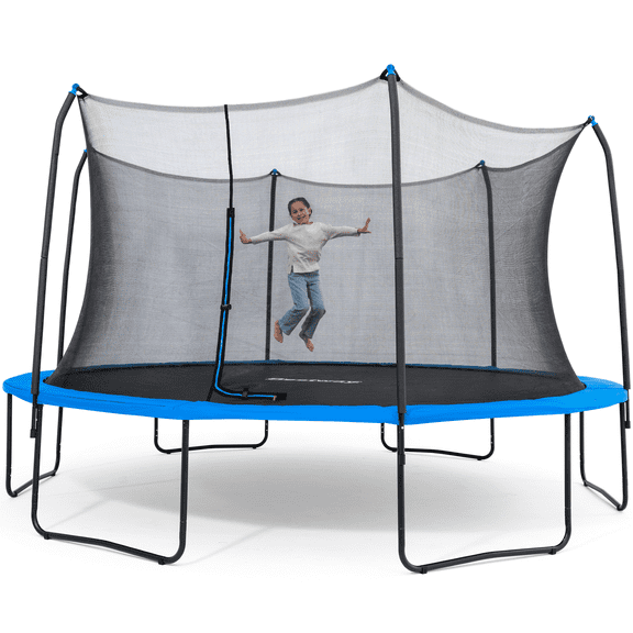 Bestway Xtreme Air 15 ft Trampoline for Kids & Adults, No-Gap Enclosure, Foam-Padded Poles
