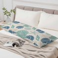 thumbnail image 6 of Blue Coastal Body Pillow Cover 20 x 60 Inch Decorative Pillow Cover Starfish Shell Coral Summer Beach Rustic Lumbar Pillowcase Seasonal Rectangle Cushion Case for Couch Sofa Bed Living Room, 6 of 9