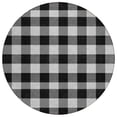 thumbnail image 2 of Addison Rugs Chantille Indoor/Outdoor Transitional Plaid Black Washable Round Rug, 8' x 8', 2 of 6