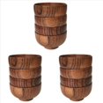 thumbnail image 1 of Azufaifa Tazón de Madera de Estilo Japonés Tazón de Arroz de Madera Tazón de Fideos Tazón de Madera Maciza, Diámetro 4,5 Pulgadas por 2-5/8 Pulgadas, Decoración (Medio) 12 Paquetes, 1 of 5