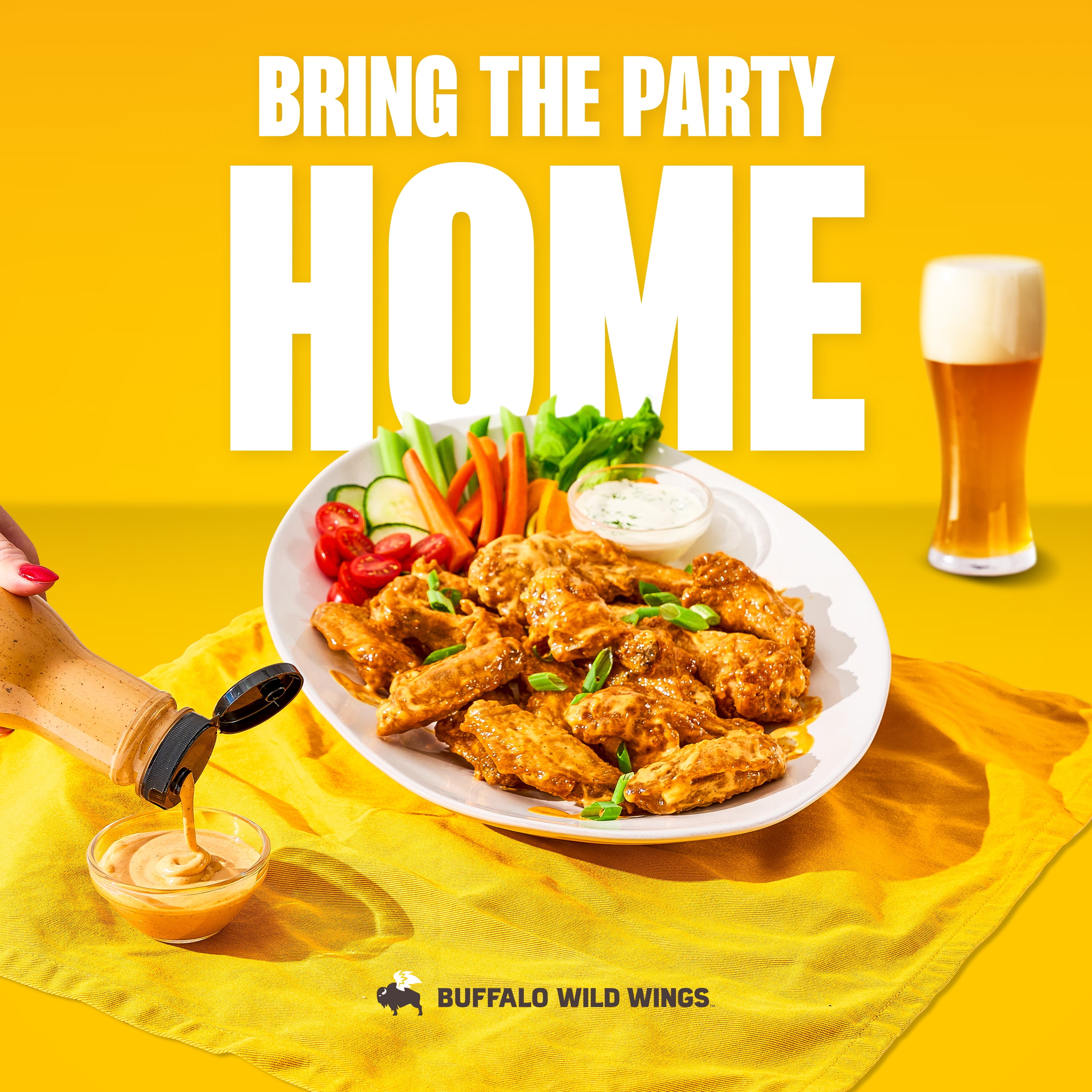 (2 pack) Buffalo Wild Wings Southwestern Ranch Sauce, 12 fl. oz.