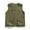 Army Green, variant on Mens Tops Work Sleeveless Cotton Cargo Vest Outdoor Safari with Pockets Yellow Shirt