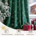 thumbnail image 2 of Cortinas Beauoop de terciopelo verde de 244 cm de largo, 2 paneles, navideñas, 2 of 9