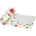 thumbnail image 3 of Cartoon Frog Blanket Super Soft Fleece Mushroom Throw Blanket Warm and Cozy Lightweight Bed Blanket for Couch, Sofa, Camping, and Travel All Season Blankets Gifts 50"x40", 3 of 6