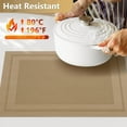 thumbnail image 4 of ShadeMart Light Brown 4 PC Waterproof and heat-insulating Dining Table Placemats, 4 of 6