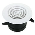 thumbnail image 1 of Unique Bargains 3 Inch Round Air Vent, Adjustable Ceiling Diffuser Grill Cover ABS Louver Soffit Vent with Screen Rotate Type, 1 of 5