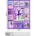 thumbnail image 2 of LHSHID Dancer Gifts Blanket Dance Life Flannel Fleece for Sofa Couch Bed Office All Season 60x80in, 2 of 6