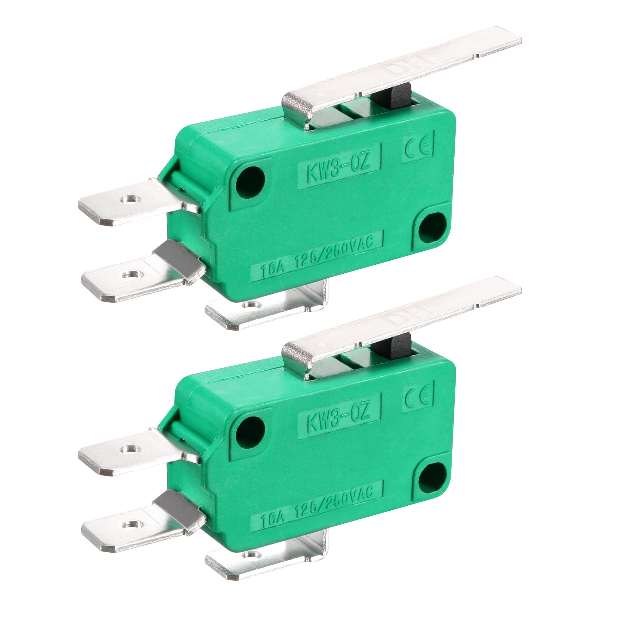 2PCS KW3-OZ 16A 125/250VAC SPDT NO NC Hinge Lever Type Micro Limit Switch