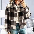 thumbnail image 5 of PiGOGI Womens Long Sleeve Cardigan Coat Button Front Jacket with Turndown Collar and Pockets Casual Soft Outerwear for Daily Wear, 5 of 7