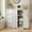33"H Upgraded-White, variant on Asofer 40" H Kitchen Pantry Storage Cabinet with Adjustable Shelves, Food Pantry Cabinet with Magnetic Doors for Christmas Kitchen, Living Room, Dinning Room