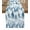 Blue Green White, variant on Ldtrchee Blue Forest Table Runner 36 Inches, Contemporary Silhouette Abstract Art Bed Runner Dresser Scarves Tabletop for Indoor Outdoor Parties/Ceremony/Banquet, 13"x 36"