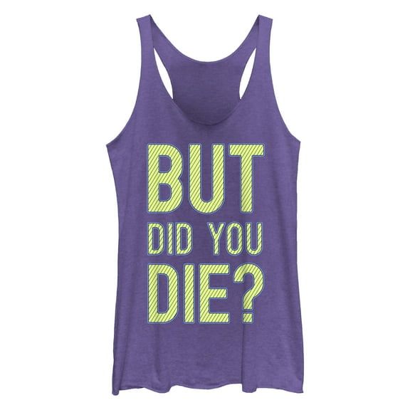 Women's Lost Gods But Did You Die  Racerback Tank Top