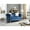 Navy blue, variant on HomeStock Coastal Cottage Loveseat, 60" x 34" x 30" Jeweled Tufted Micro Suede with Pocketed Coil Seats for Comfort-Color:Gray