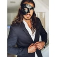 thumbnail image 2 of Luxury Mask – Phantom of the Opera Mask - Special Edition Masquerade Half-Mask for Men, 2 of 2