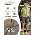 thumbnail image 4 of PULI Golf Shorts Men 5 Inch Inseam Stretch Casual Dress Shorts with Pockets Waterproof Lightweight Quick Dry, 4 of 6