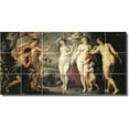 thumbnail image 1 of Ceramic Tile Mural-Peter Rubens Historical 1. 48" w x 24" h using (18) 8 x 8 ceramic tiles, 1 of 3