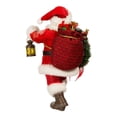 thumbnail image 3 of Kurt S. Adler Fabrich√© Wreath and Lantern Santa, 10.5-Inches, Multi-Colored, 3 of 4