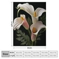 thumbnail image 4 of Chilfamy Flowers Leaves Soft Cozy Printed Blanket & Throw for All Seasons - Soft Plush Blankets 40x50in, 4 of 6