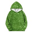 thumbnail image 5 of Bnwani Toddler Crew Neck Sweatshirts Long Sleeve Fleece Casual Print Pocket Green Size 3-4t, 5 of 5